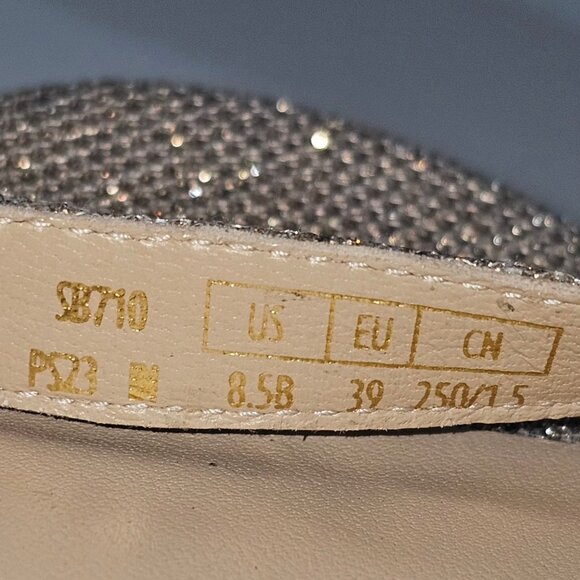 Stuart Weitzman Nudistcurve Hollywood Heel 8.5 Platino Platform Stiletto Sandal - Picture 13 of 14